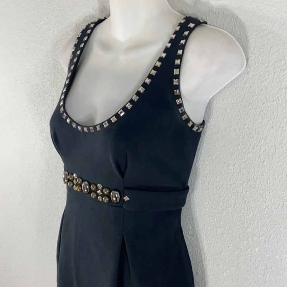 Rebecca Taylor black studded sheath dress